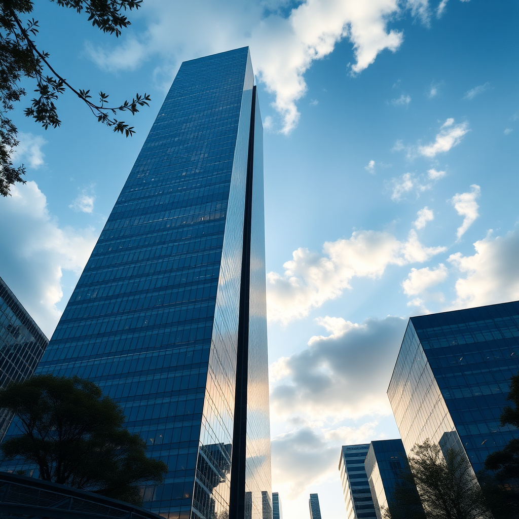 Modern business skyscraper