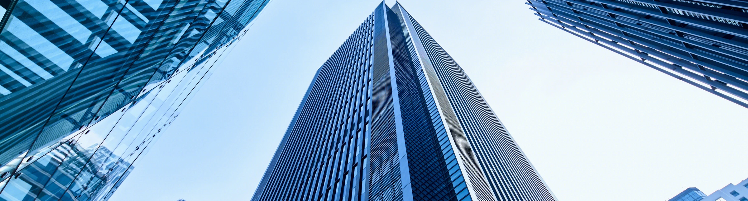 高楼仰拍商务背景